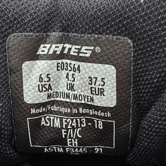 Bates Women's E03564 Tactical Sport II Boots 6.5M Black Mid Comp Toe Leather NIB - Picture 8 of 15